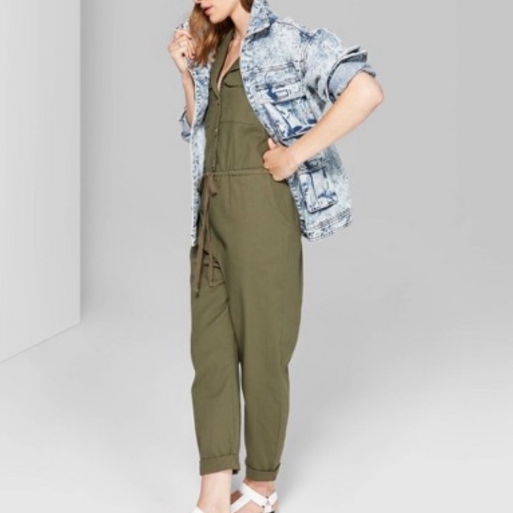 Wild Fable Olive Jumpsuit